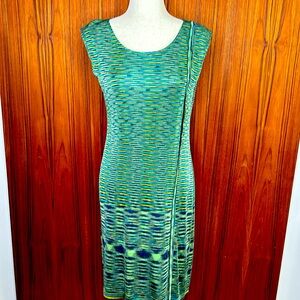 Missoni knit dress green IT46 US10